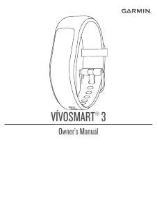 Handleiding Garmin vivosmart 3 Activity tracker