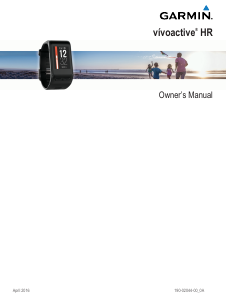 Handleiding Garmin vivoactive HR Activity tracker