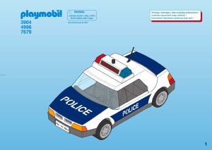 Manuale Playmobil set 3904 Police Auto della polizia