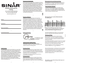 Bedienungsanleitung Sinar XB-47-12 Armbanduhr