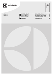 Manuale Electrolux SG26511 Congelatore