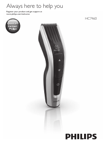 Rokasgrāmata Philips HC7460 Matu griešanas mašīna