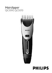 Руководство Philips QC5090 Машинка для стрижки волос