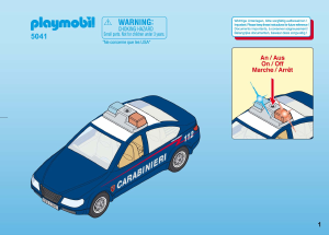 Manuale Playmobil set 5041 Police Auto dei carabinieri