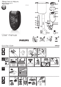 Mode d’emploi Philips HP6424 Satinelle Epilateur