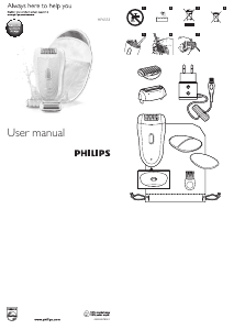 Mode d’emploi Philips HP6553 Satinelle Epilateur