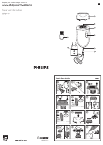 Manual de uso Philips HP6419 Depiladora