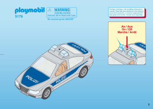 Manuale Playmobil set 5179 Police Macchina della polizia