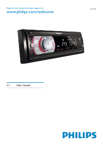 Manual Philips CE130X Car Radio
