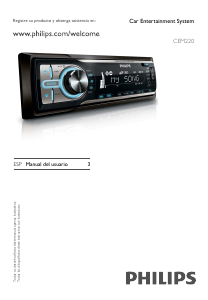 Manual de uso Philips CEM220X Radio para coche