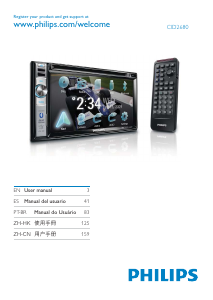 Manual de uso Philips CID2680 Radio para coche