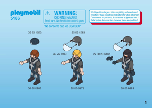 Mode d’emploi Playmobil set 5186 Police Commando de policiers