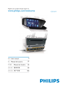 Manual de uso Philips CID3691 Radio para coche