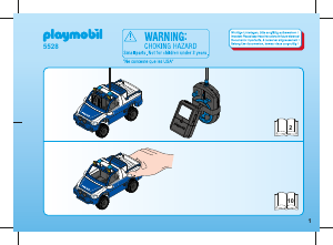 Manuale Playmobil set 5528 Police SUV della polizia radiocomando