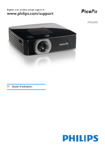 Mode d’emploi Philips PPX2495 PicoPix Projecteur