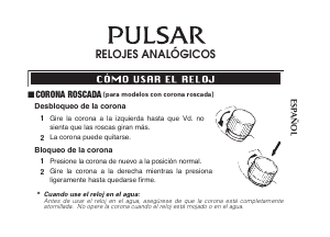 Manual de uso Pulsar PH7529X1 Attitude Reloj de pulsera