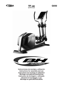 Manual BH Fitness G930 Cross Trainer