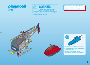 Bruksanvisning Playmobil set 5764 Police SWAT-enhet helikopter