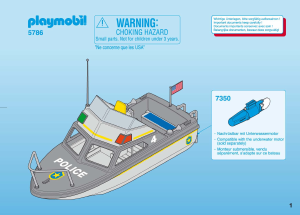 Kullanım kılavuzu Playmobil set 5786 Police Tekne