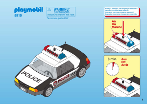 Bruksanvisning Playmobil set 5915 Police Polisbil