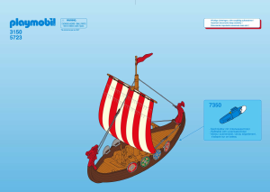 Mode d’emploi Playmobil set 3150 Vikings Bateau drakkar