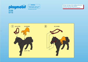 Manual de uso Playmobil set 3158 Vikings Vikingo con caballo