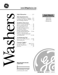 Handleiding GE WSLS1100A0WW Wasmachine