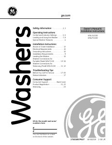 Handleiding GE WSLP1100A0WH Wasmachine