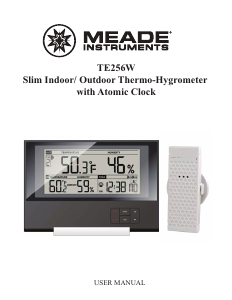 Bruksanvisning Meade TE256W Väderstation