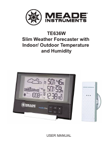 Handleiding Meade TE636W Weerstation