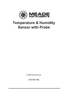 Handleiding Meade TS33F-M Weerstation