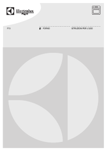 Manuale Electrolux F13N Forno