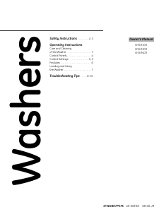 Handleiding GE WISR309DT8WW Wasmachine