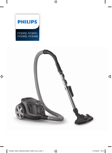 Kullanım kılavuzu Philips FC9350 Elektrikli süpürge