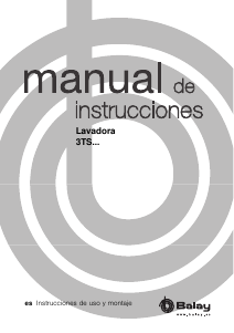 Manual de uso Balay 3TS998B Lavadora