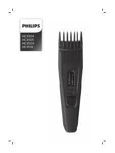 Посібник Philips HC3504 Машинка для стрижки волосся