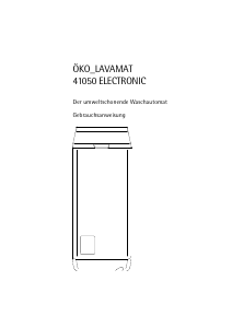 Bedienungsanleitung AEG LAV41050 Waschmaschine