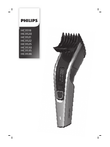Manual Philips HC3518 Aparador de cabelo