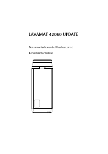 Bedienungsanleitung AEG LAV42060 Waschmaschine
