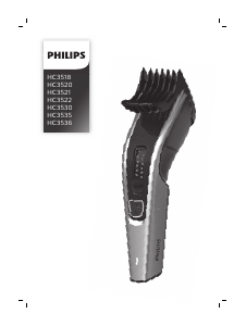 Руководство Philips HC3535 Машинка для стрижки волос