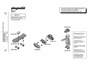 Manual Playmobil set 3011 Sports Skatista