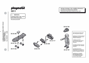 説明書 プレイモービル set 3011 Sports スケートボーダー