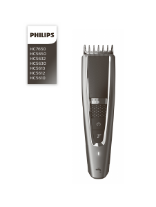 كتيب Philips HC5610 ماكينة قص الشعر