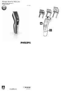 Bruksanvisning Philips HC9490 Hårklippare