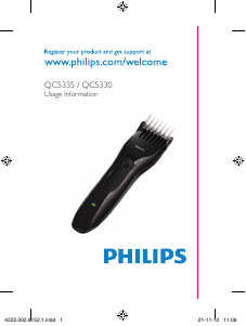 Наръчник Philips QC5330 Машинка за подстригване