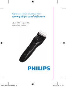 मैनुअल Philips QC5330 हेयर क्लिपर