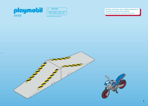 Manuale Playmobil set 4416 Sports Motociclista con rampa