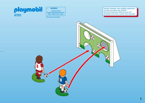 Manuale Playmobil set 4701 Sports Porta di calcio