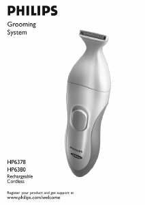 Handleiding Philips HP6378 Bliss Bikinitrimmer