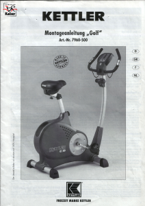 Bedienungsanleitung Kettler Gold Heimtrainer